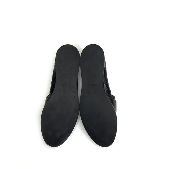 VINCE Mason 2 Landsnake Leather Flats #954 - Picture 2 of 12
